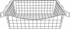 Ulosvedettävä lankakori Norscan Roller, M40, 500x150mm, antrasiitti