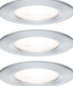 Upotettava LED-valaisin Paulmann Nova Rigid, 3kpl, IP44, Ø78mm, GU10, 6.5W, 460lm, 2700K, himmennettävä, eri värejä