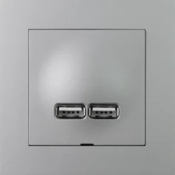 USB-latauspistorasia ELKO Plus 2,1A alumiini