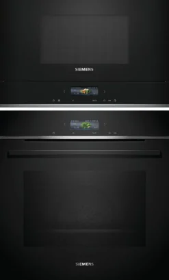 Uuni ja mikroaaltouuni Siemens HB772A1B1-BF722R1B1 iQ700, musta