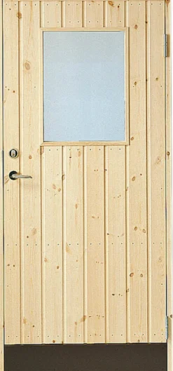 Varaston ovi Jabo 10° suora paneeli, lasi oikea 90x200cm 2-lasi