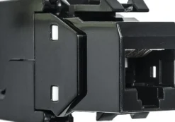 Verkkoliitin Pistesarjat Cat6 RJ45 UTP Keystone, musta