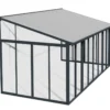 Viherhuone Palram-Canopia SanRemo Veranda, 16.3m², 3x5.46ft, harmaa
