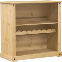 Viinikaappi Corona 107,5x51x105,5 cm täysi mänty (02790)