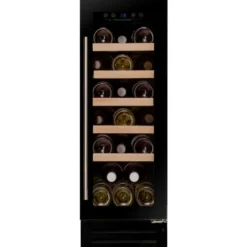 Viinikaappi Dunavox DAUF19.58B, 29.5cm, 1 lämpötila-alue, integroitava, musta