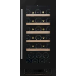 Viinikaappi Dunavox DAUF32.83B, 38cm, 1 lämpötila-alue, vapaasti seisova, musta