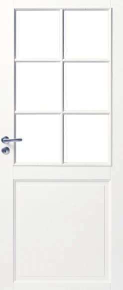 Väliovi Swedoor Craft 102 9-10x21 massiivirakenne valkoinen kirkas lasi