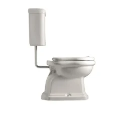 WC-istuin Kerasan Retro 2 P-lukko keraamisella alasäiliöllä pronssi