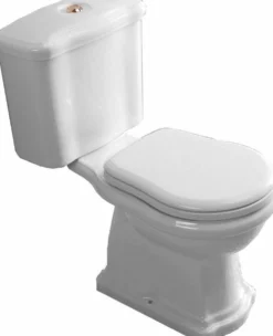 WC-istuin Kerasan Retro 3 S-lukko pronssi 3/6l kaksoishuuhtelu