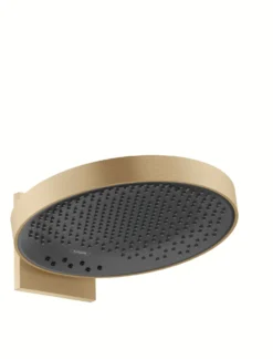 Yläsuihku Hansgrohe Rainfinity 360 3jet PowderRain, piiloasennus seinään iBoxilla, harjattu pronssi